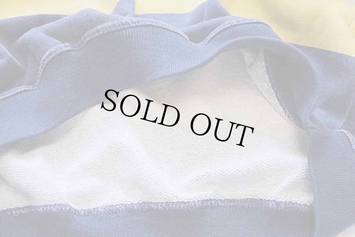 画像5: 90s VETEMENTS マルチカラー 太ボーダー 襟付き コットン スウェット M (5)