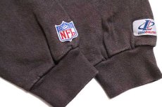 画像6: 90s USA製 LOGO ATHLETIC NFL cleveland browns 刺繍 スウェット 焦げ茶 XL (6)