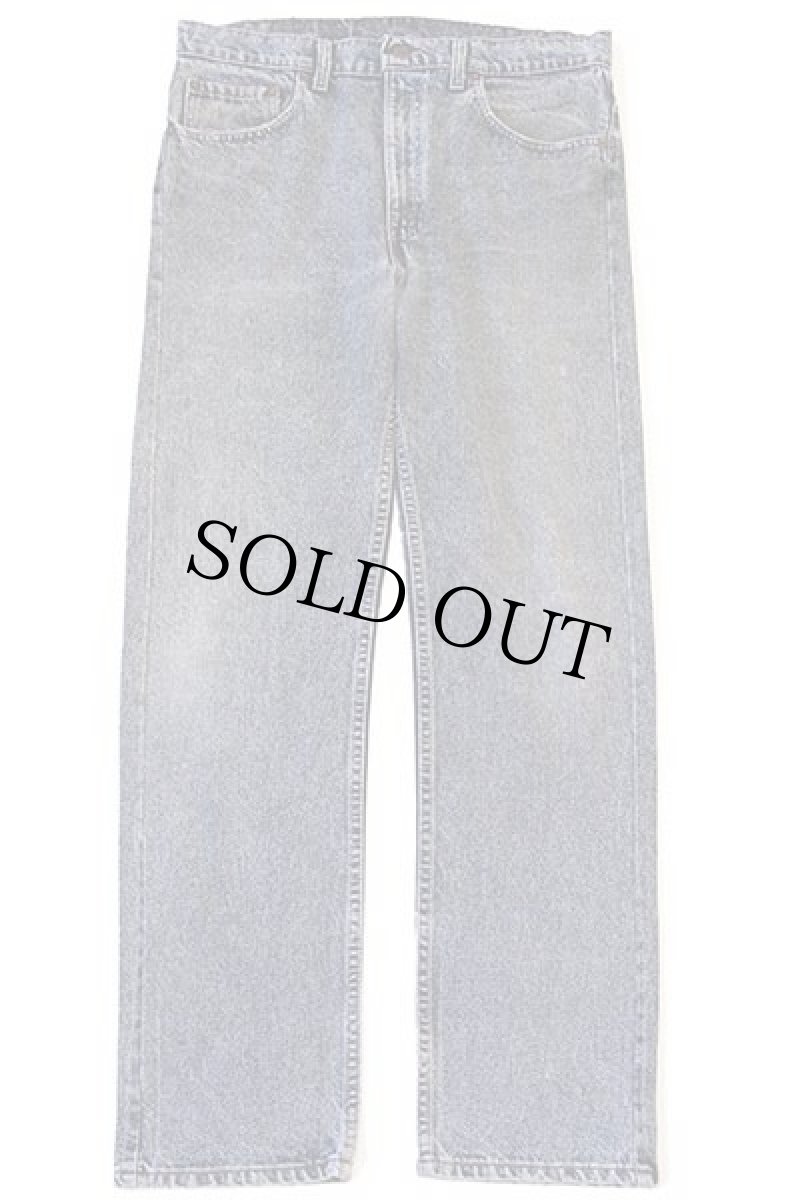 画像2: 90s USA製 Levi'sリーバイス 505 ケミカルウォッシュ カラーデニムパンツ カスタム 後染め 紺 w34 L30★112 アシッド (2)