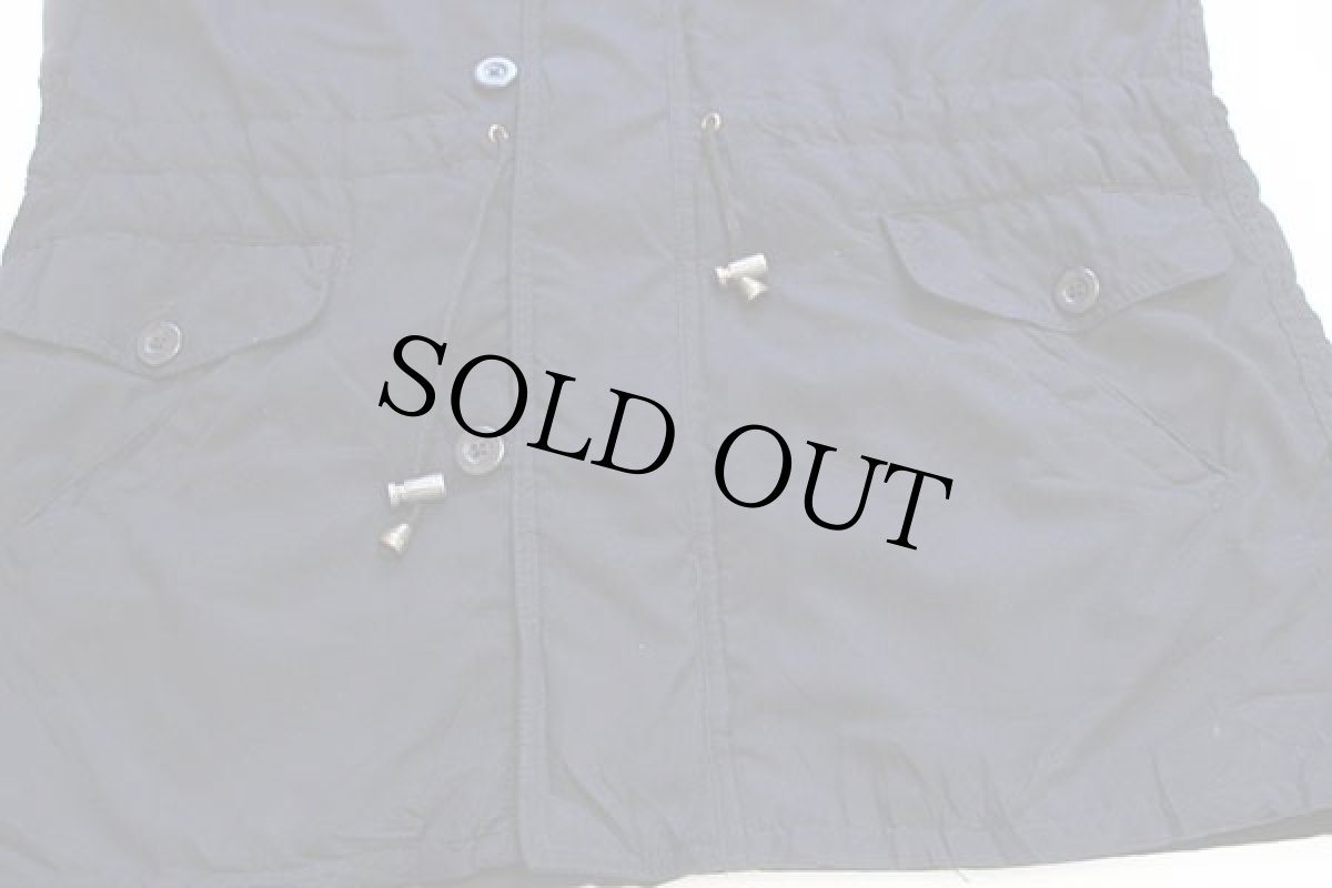 画像6: 90s GAPギャップ 中綿入り ナイロン フィールドパーカー 黒 S (6)