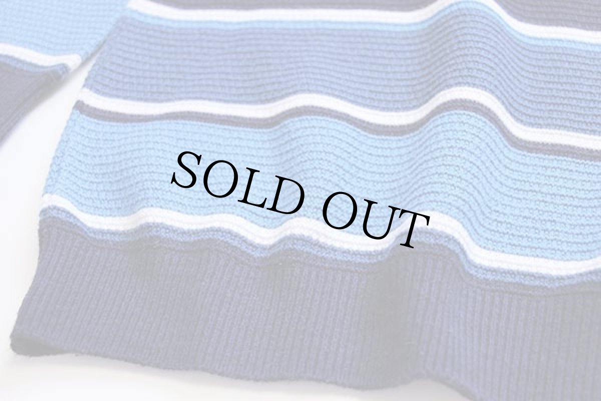 画像5: 90s LACOSTEラコステ マルチボーダー コットン×アクリルニット セーター 6 (5)