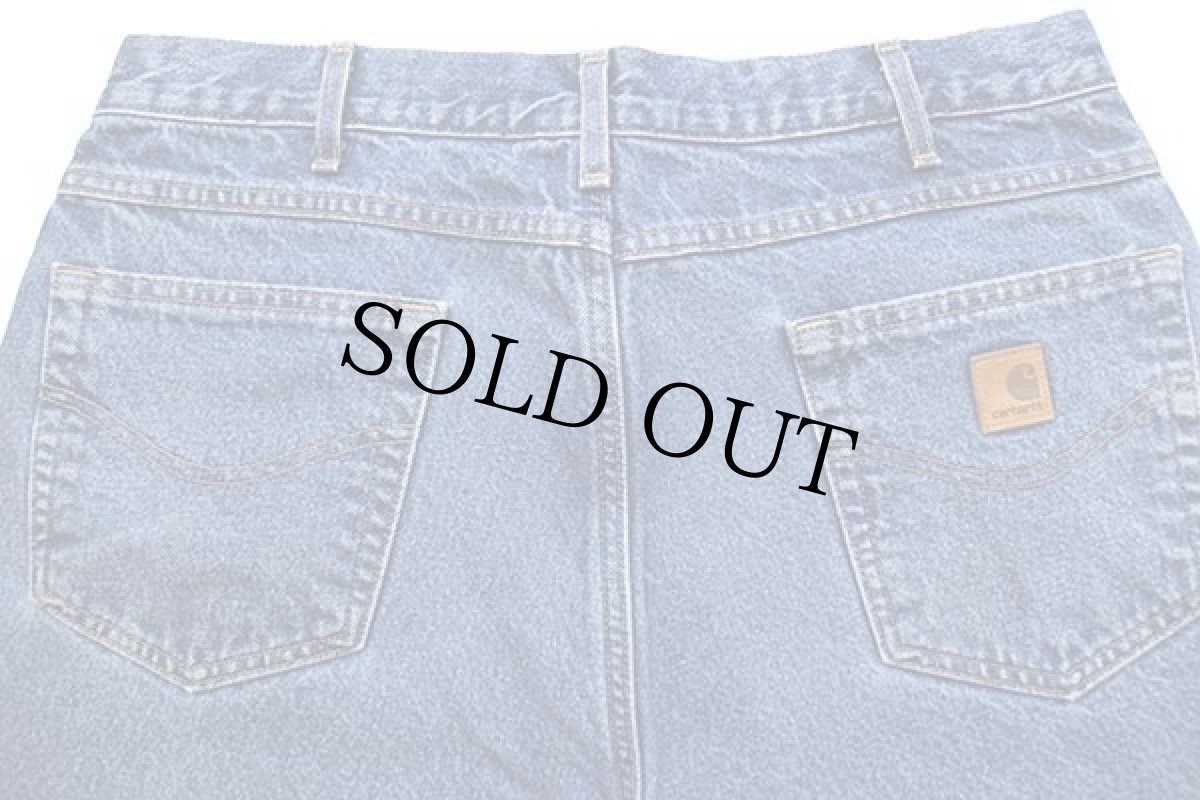 画像5: 00s メキシコ製 carharttカーハート チェック ネルライナー デニムパンツ w36★SDP1739 (5)