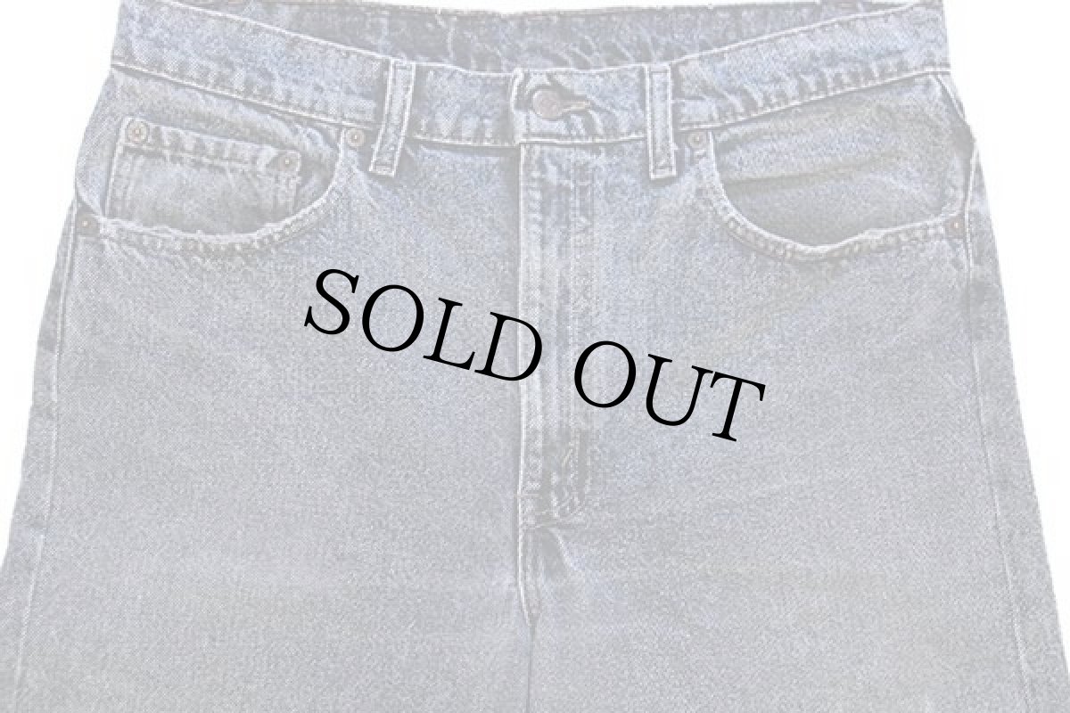 画像4: 90s USA製 Levi'sリーバイス 505 ケミカルウォッシュ カラーデニムパンツ カスタム 後染め 紺 w34 L30★112 アシッド (4)