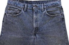 画像4: 90s USA製 Levi'sリーバイス 505 ケミカルウォッシュ カラーデニムパンツ カスタム 後染め 紺 w34 L30★112 アシッド (4)