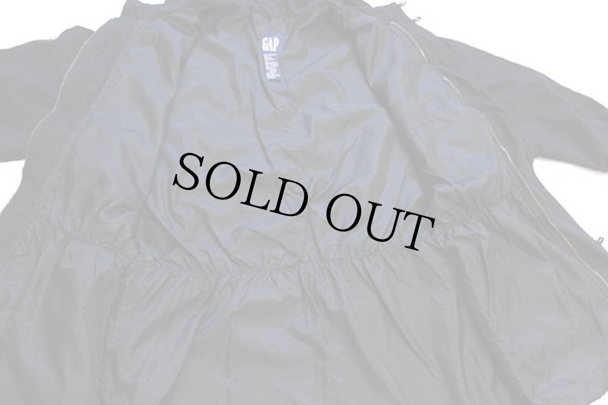 画像5: 90s GAPギャップ 中綿入り ナイロン フィールドパーカー 黒 S (5)