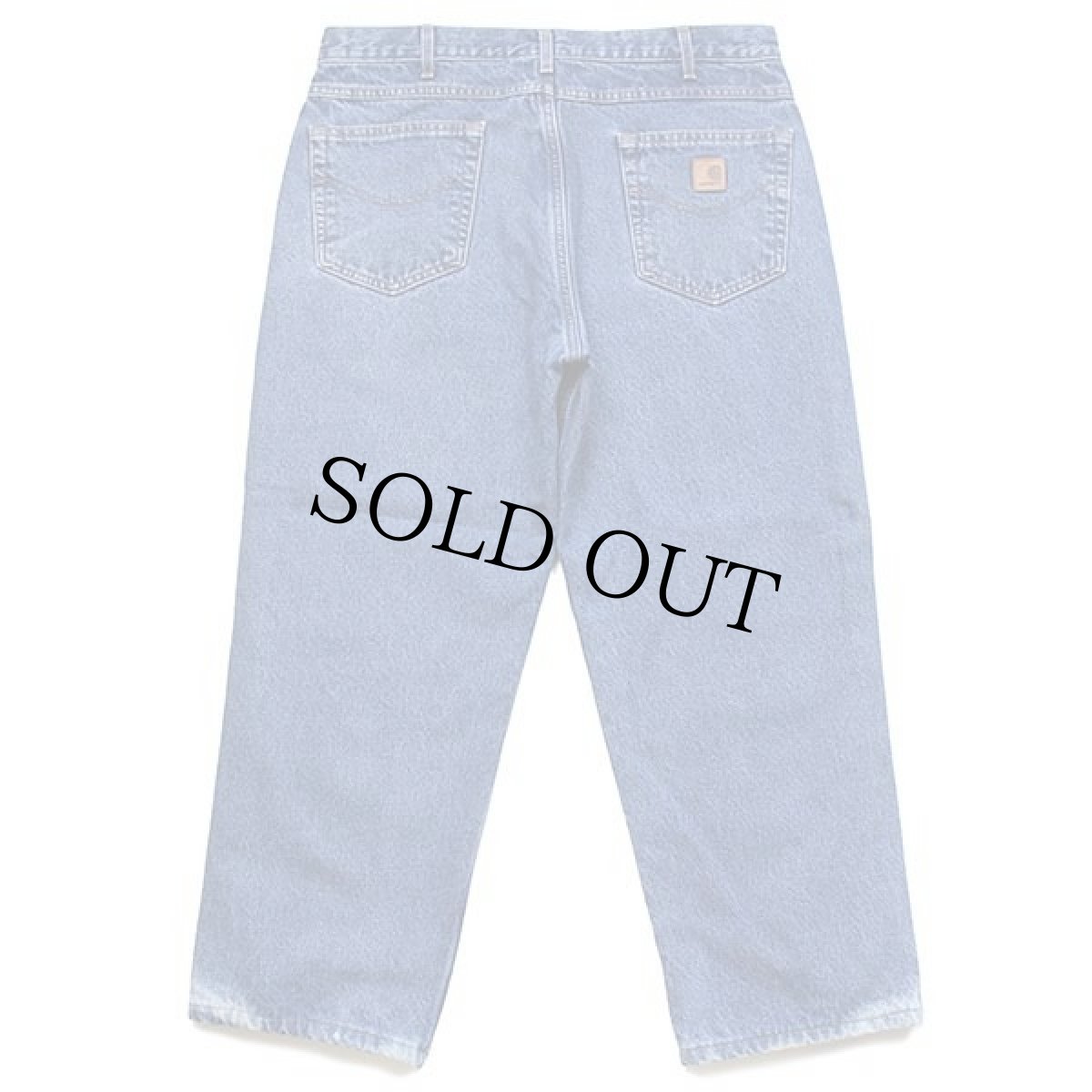 画像3: 00s メキシコ製 carharttカーハート チェック ネルライナー デニムパンツ w36★SDP1739 (3)