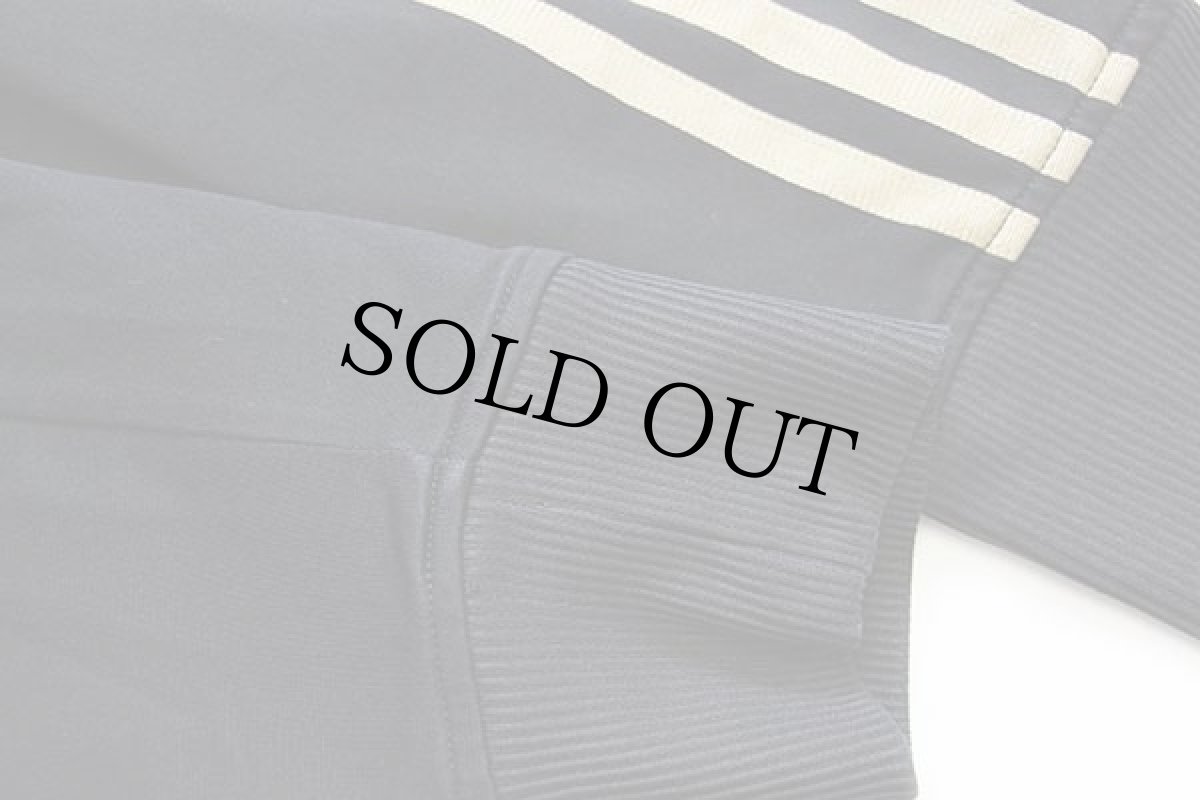 画像5: adidasアディダス トレフォイル ロゴ刺繍 トラックジャケット 黒×金 M★ジャージ (5)