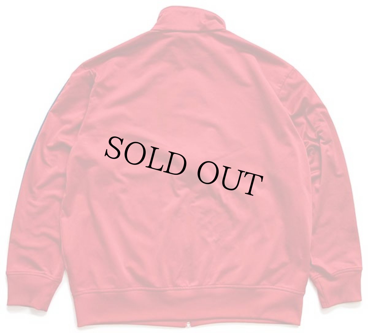 画像2: adidasアディダス トレフォイル ロゴ刺繍 トラックジャケット 濃赤×紺 XL★ジャージ (2)