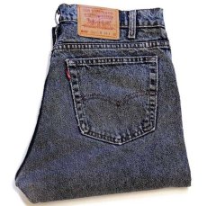 画像1: 90s USA製 Levi'sリーバイス 505 ケミカルウォッシュ カラーデニムパンツ カスタム 後染め 紺 w34 L30★112 アシッド (1)