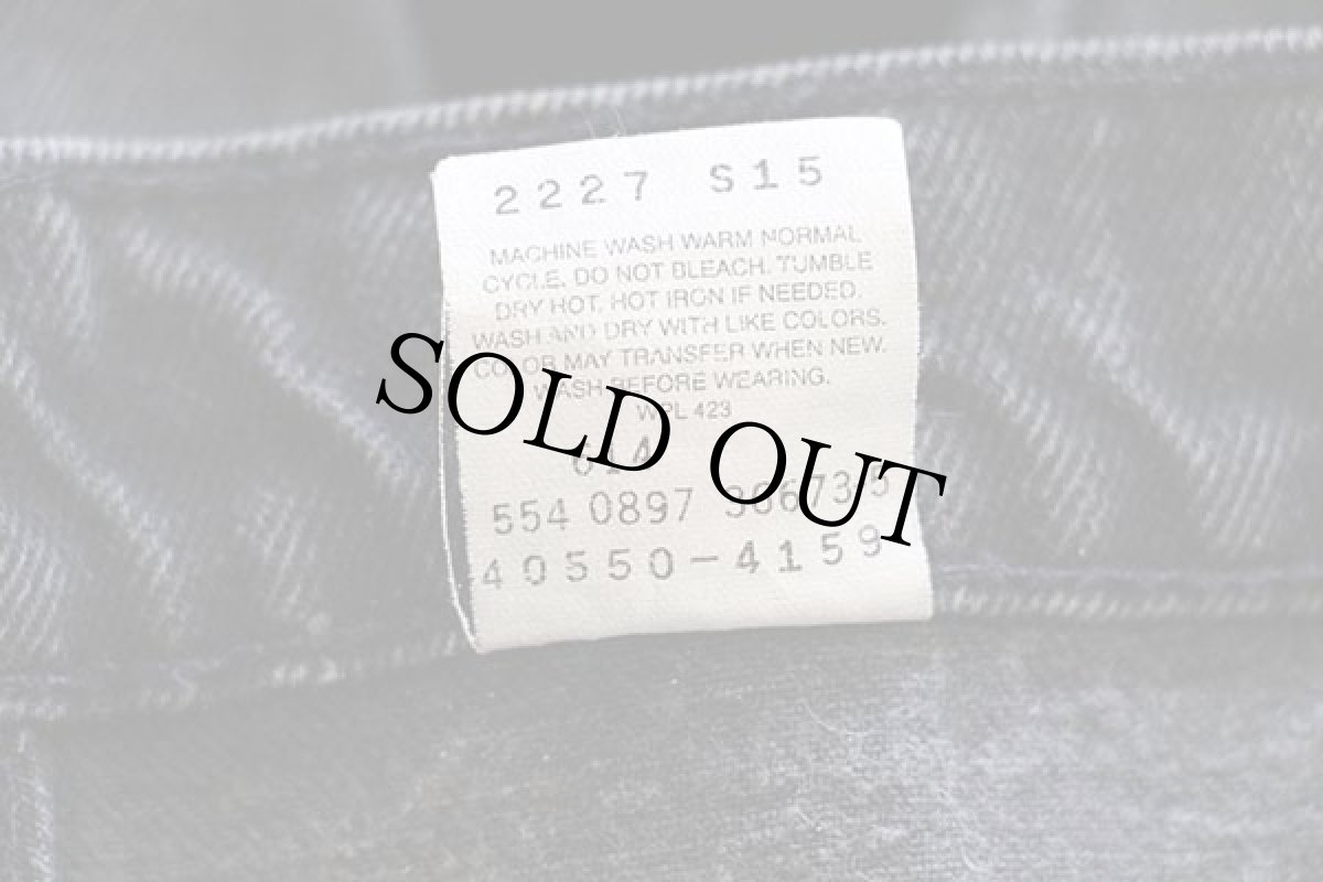 画像7: 90s USA製 Levi'sリーバイス 550 ハンドペイント ブラック デニムパンツ w34 L32 (7)