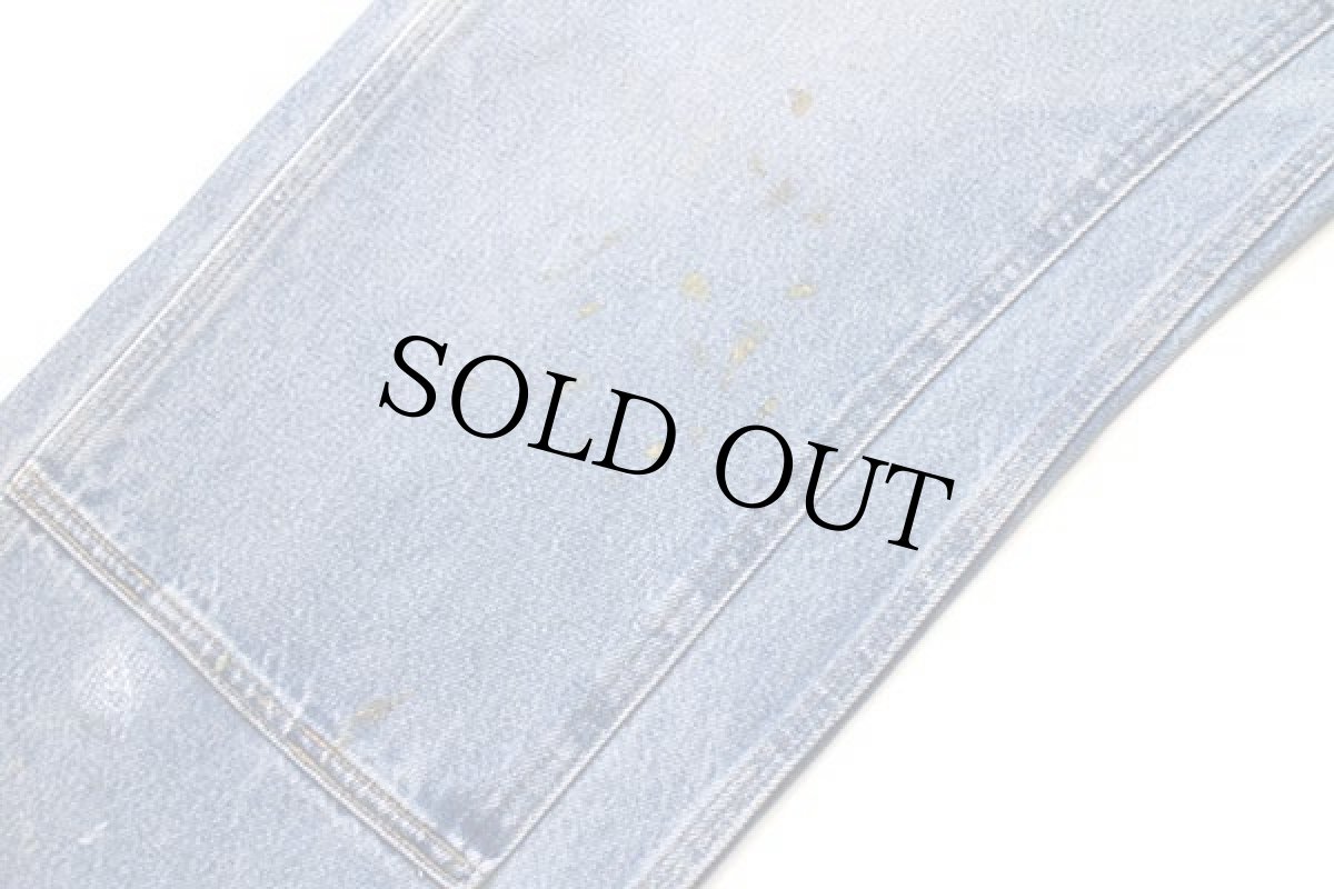 画像7: メキシコ製 carharttカーハート デニム ダブルニー ペインターパンツ ペンキ飛び w34 L34 (7)