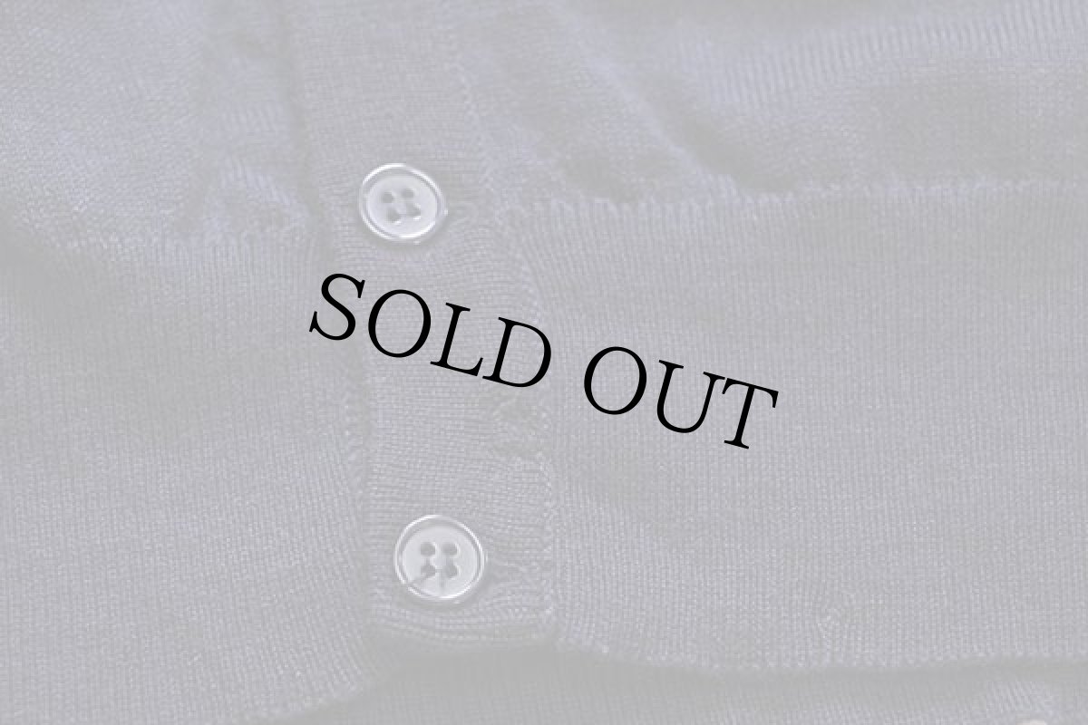 画像5: 70s フランス製 CHEMISE LACOSTE ラコステ ワンポイント ウールニット ベスト カーディガン 紺 6 (5)