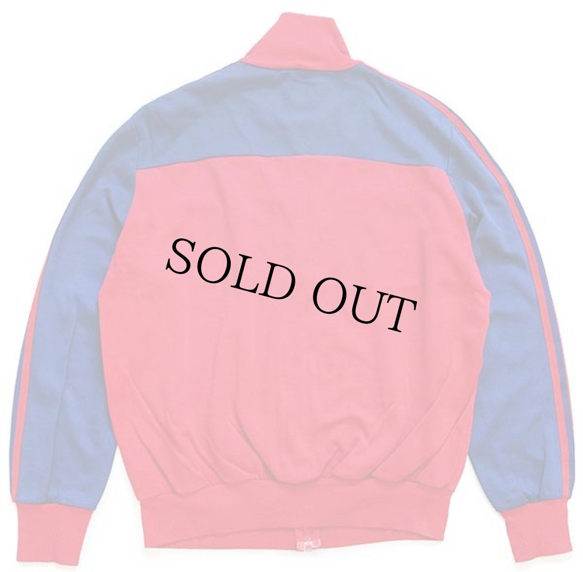 画像2: 80s adidasアディダス トレフォイル ロゴ ツートン ハイネック トラックジャケット 紺×赤 L★ジャージ (2)