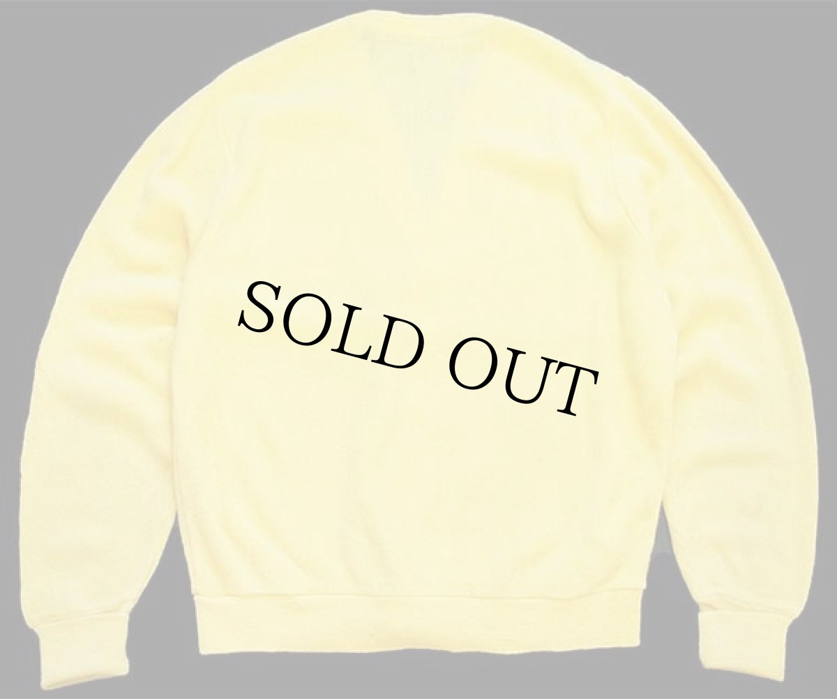 画像2: 70s USA製 IZOD OF LONDON ワンポイント パール編み アクリルニット カーディガン 黄 S★LACOSTEラコステ (2)