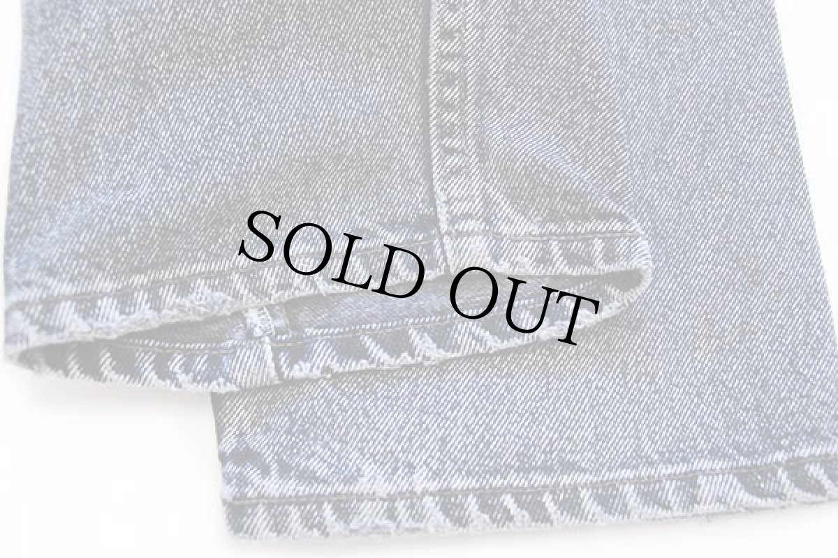 画像8: 90s USA製 Levi'sリーバイス 505 ケミカルウォッシュ カラーデニムパンツ カスタム 後染め 紺 w34 L30★112 アシッド (8)