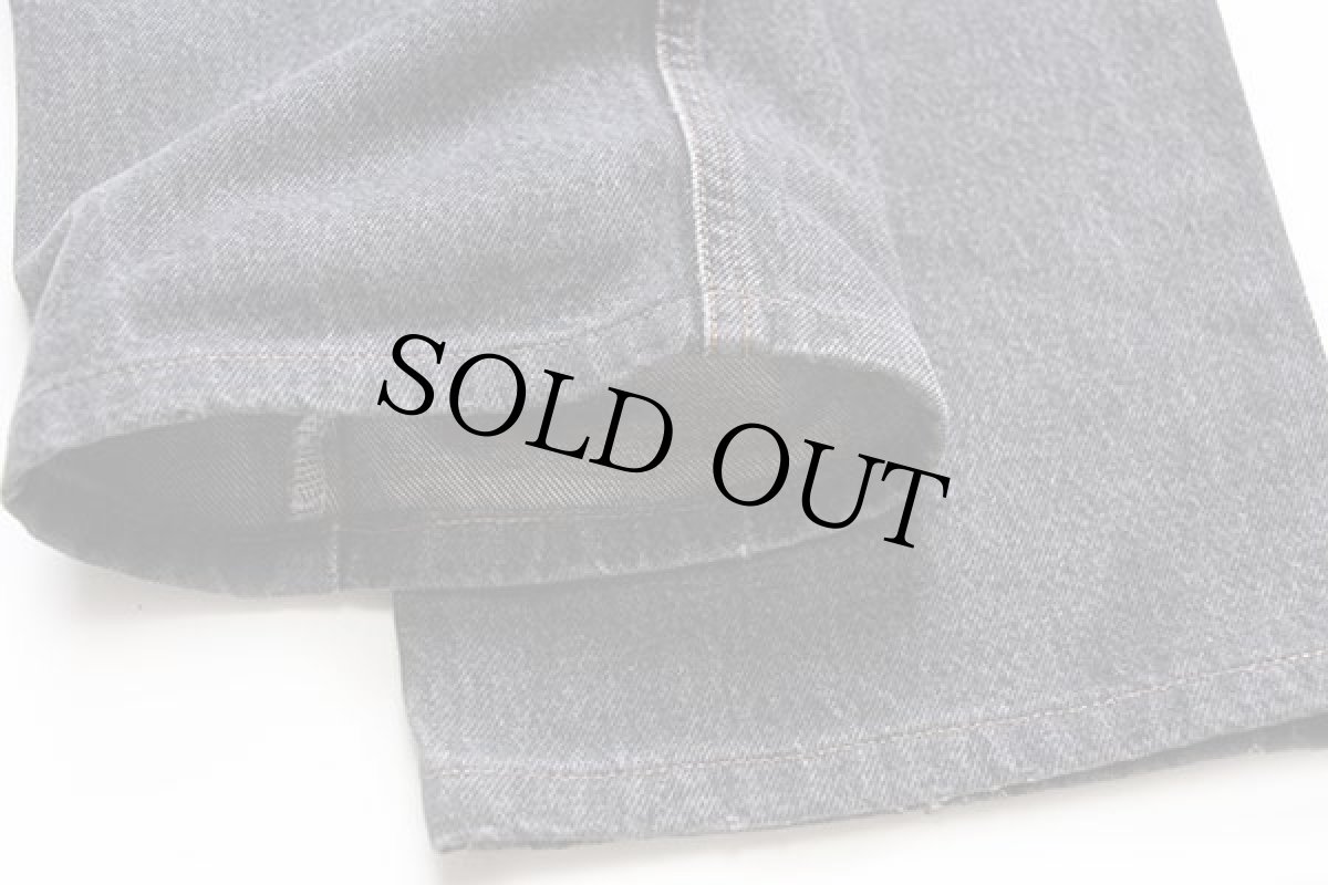 画像8: 90s イタリア製 Disneyディズニー GOLF ミッキー マウス 刺繍 先染め ブラック デニムパンツ 52 (8)