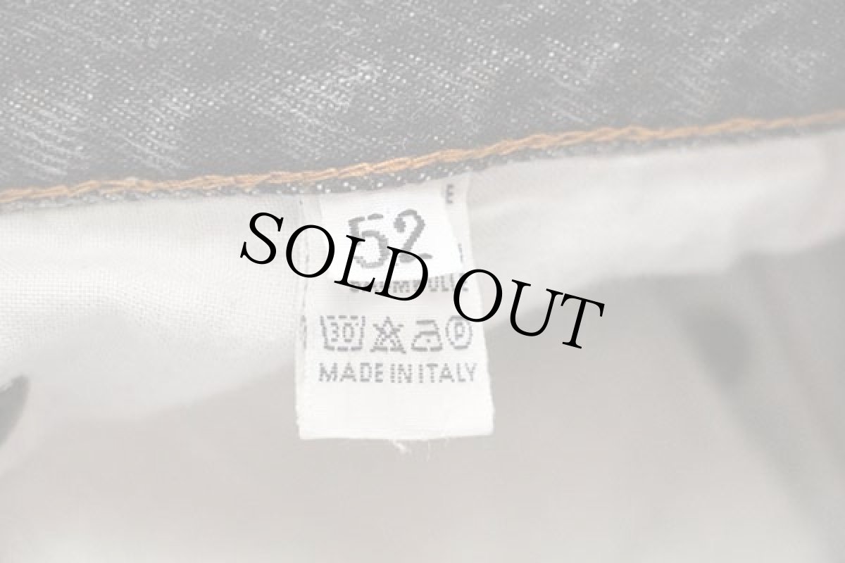 画像7: 90s イタリア製 Disneyディズニー GOLF ミッキー マウス 刺繍 先染め ブラック デニムパンツ 52 (7)