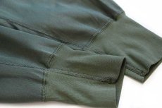 画像6: 00s 米軍 ハイネック ハーフジップ スリーピングシャツ オリーブ XL (6)