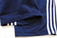 画像10: 90s adidasアディダス トレフォイル ロゴ刺繍 トラックジャケット&パンツ セットアップ 紺×白 L★ジャージ (10)