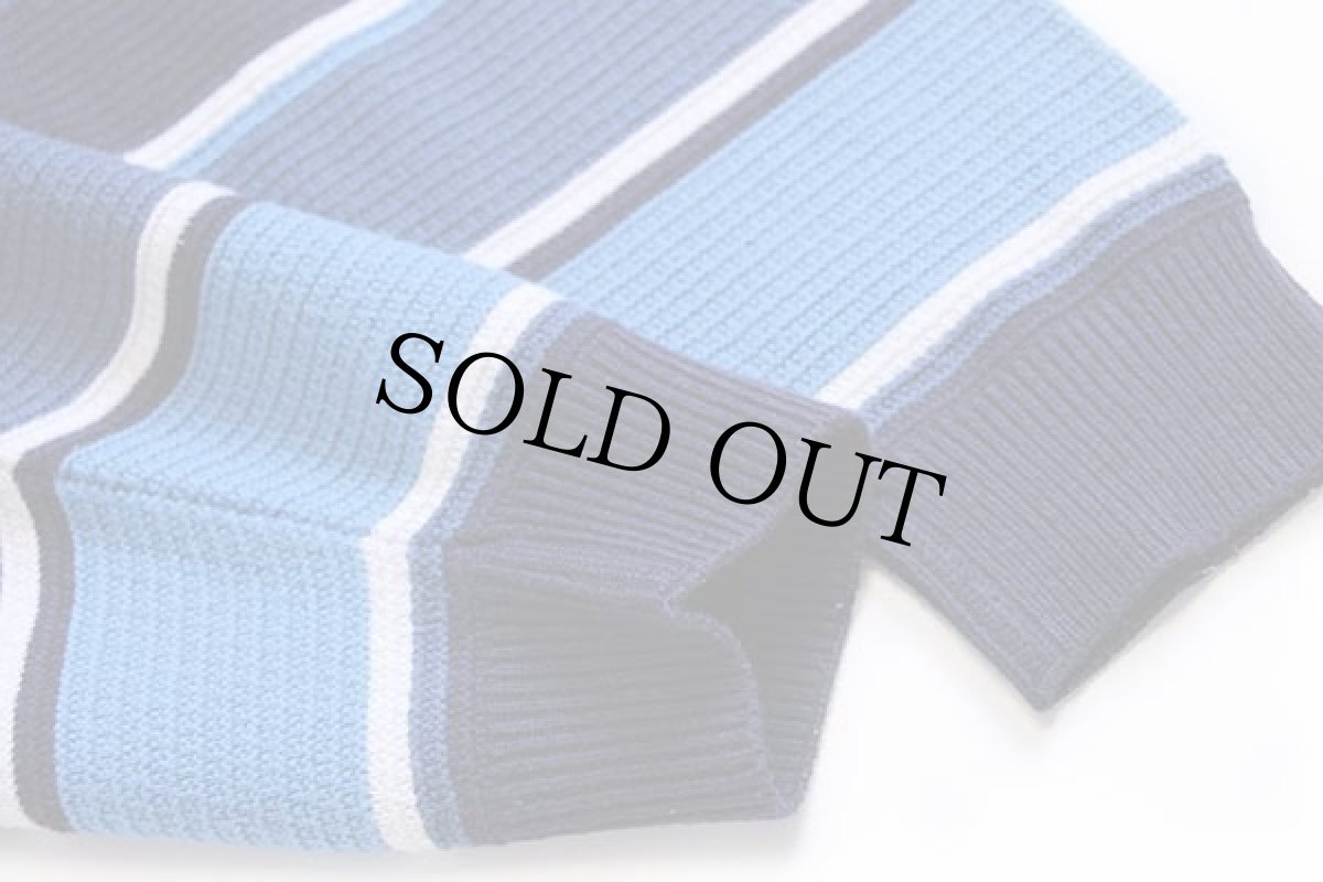 画像6: 90s LACOSTEラコステ マルチボーダー コットン×アクリルニット セーター 6 (6)