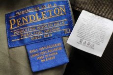 画像4: PENDLETONペンドルトン グレンチェックライナー ポリエステルジャケット オリーブドラブ L (4)