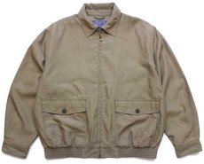 画像1: PENDLETONペンドルトン グレンチェックライナー ポリエステルジャケット オリーブドラブ L (1)