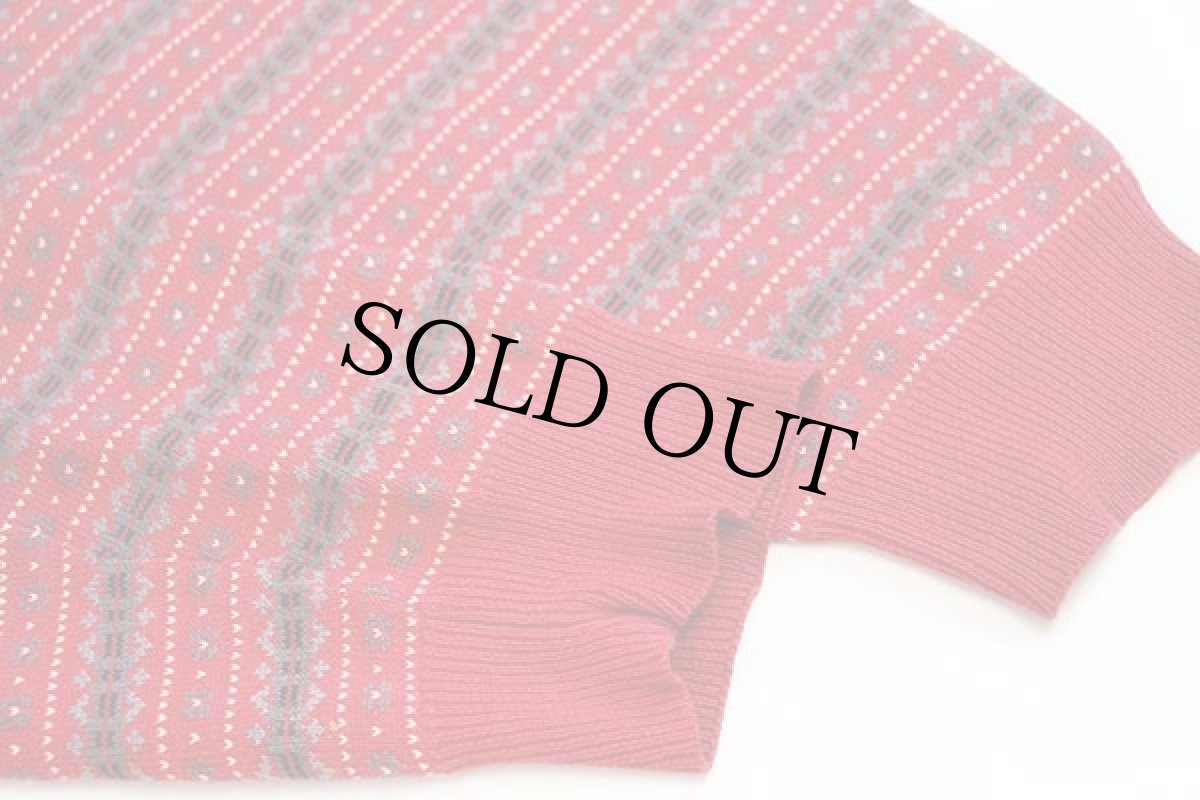 画像6: 90s GAPギャップ フェアアイル柄 ジャガード コットンニット セーター L (6)