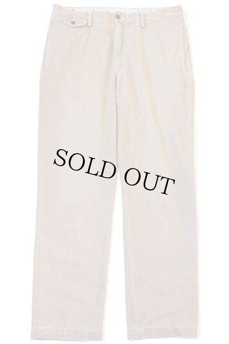 画像2: ポロ ラルフローレン SLIM GI FIT ビンテージ加工 コットン チノパン カーキ w32 L30★171 (2)