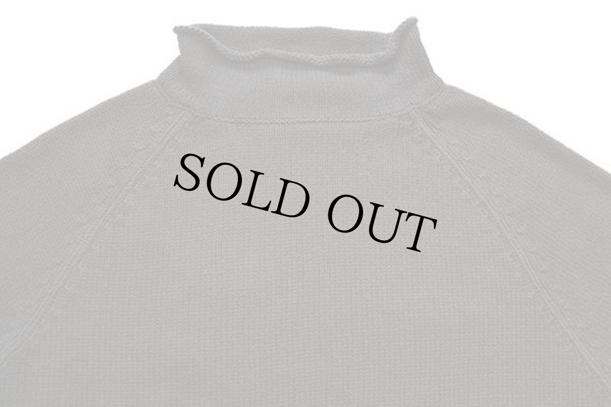 画像3: 00s J.CREW 無地 ロールネック コットンニット セーター ダークブラウン L (3)