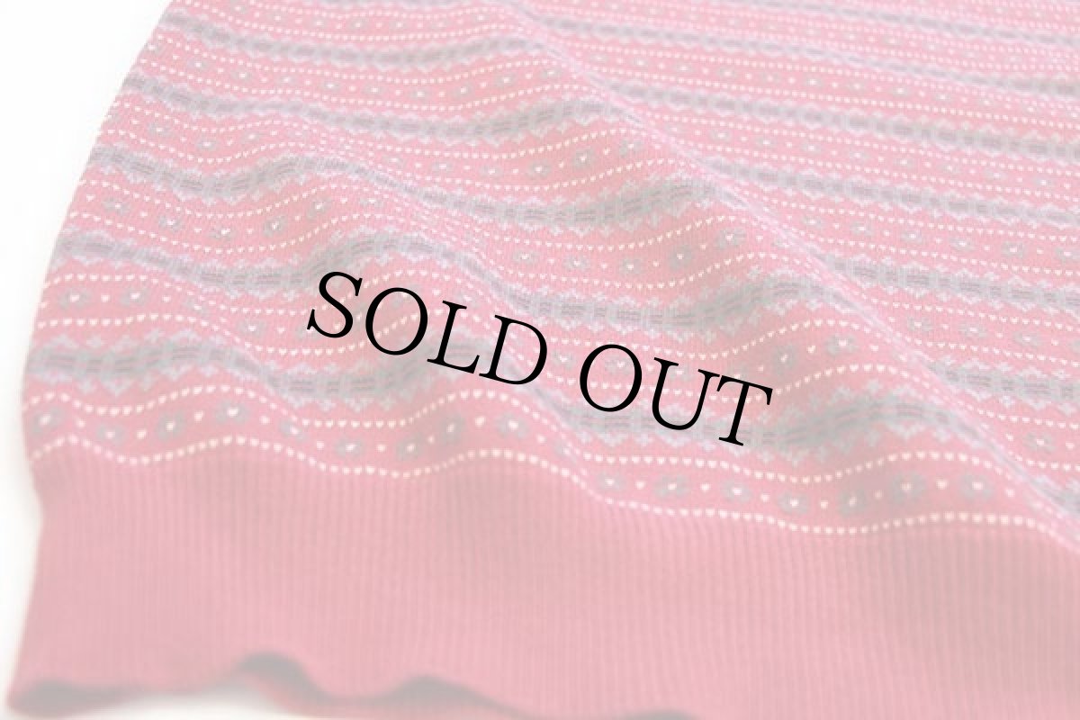 画像5: 90s GAPギャップ フェアアイル柄 ジャガード コットンニット セーター L (5)