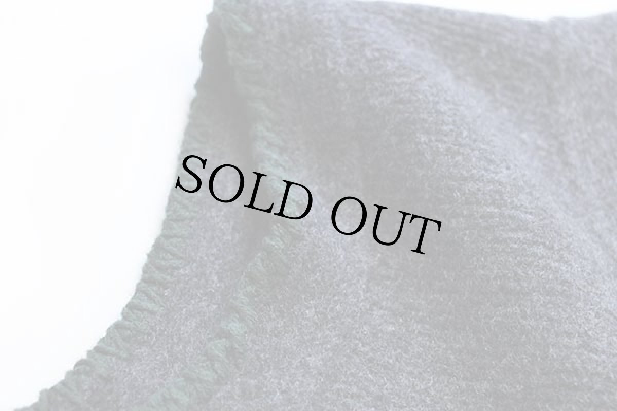 画像5: Distler 鹿角ボタン ノーカラー チロリアン ウールニット ベスト チャコールグレー L (5)