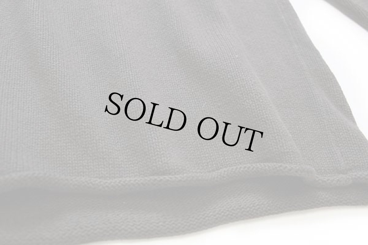 画像5: 00s J.CREW 無地 ロールネック コットンニット セーター ダークブラウン L (5)