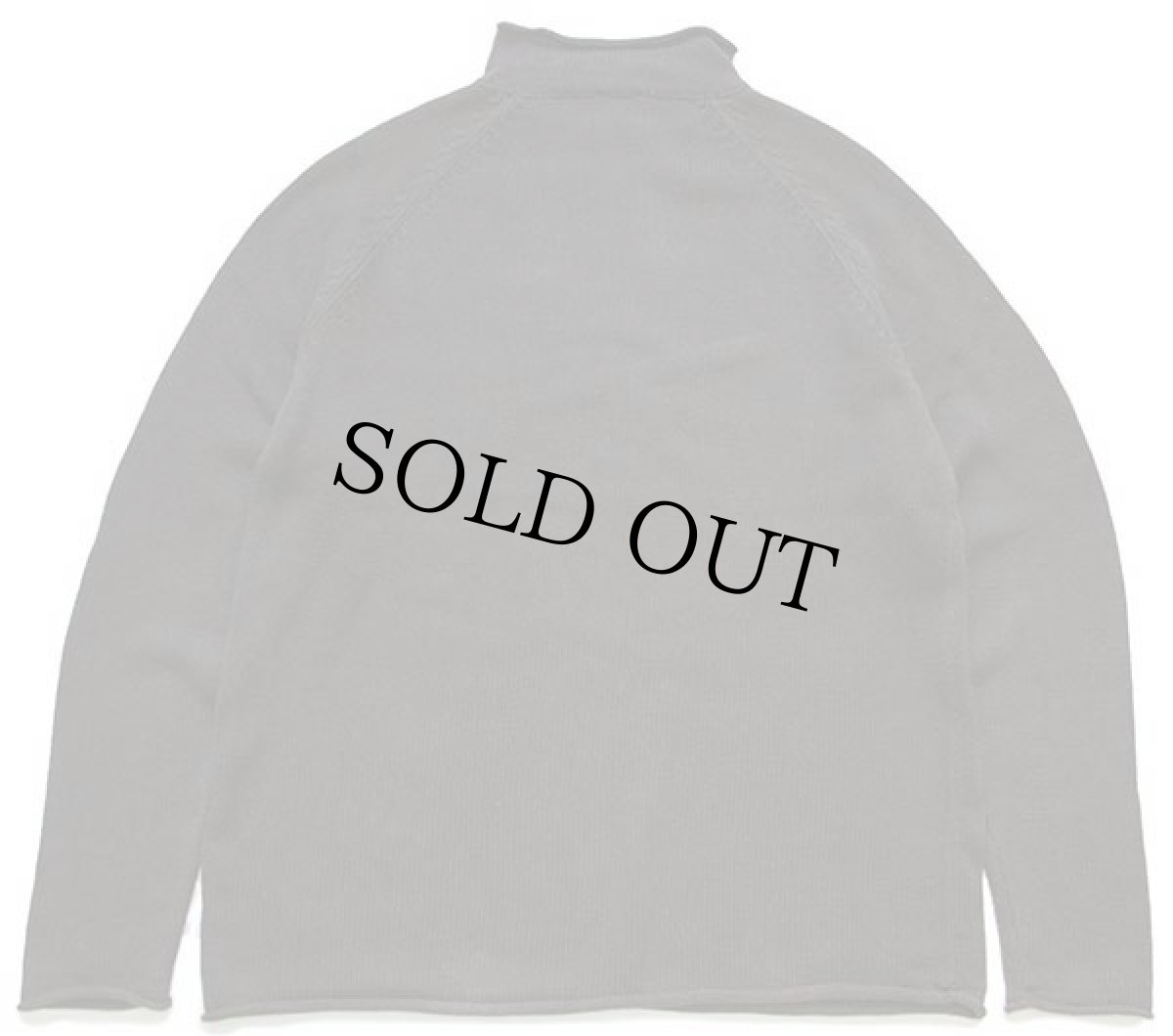 画像2: 00s J.CREW 無地 ロールネック コットンニット セーター ダークブラウン L (2)