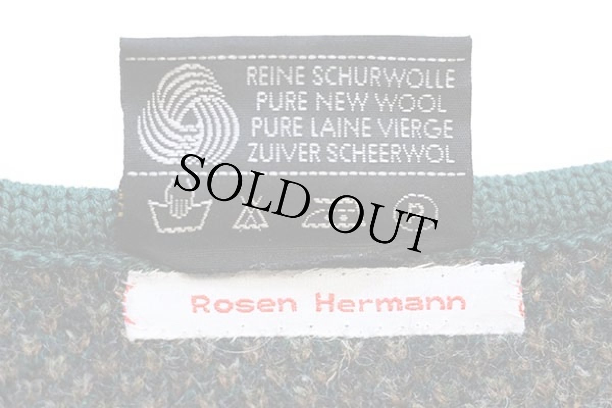 画像5: オーストリア製 STAPF 鹿柄 ノルディック柄 チロリアン ウールニット ベスト (5)