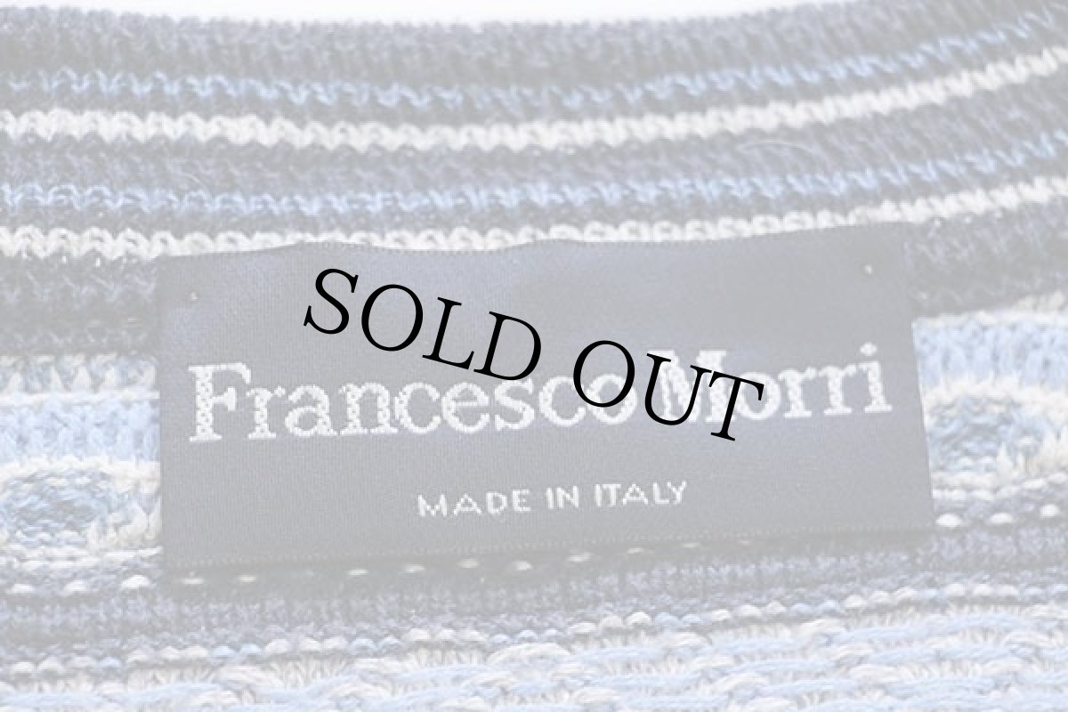 画像4: 90s イタリア製 Francesco Morri 編み柄 コットン×アクリルニット ベスト カーディガン (4)