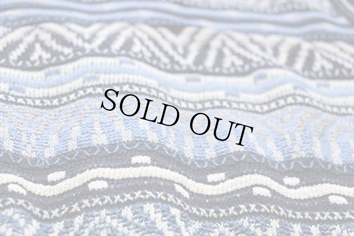 画像5: 90s イタリア製 Francesco Morri 編み柄 コットン×アクリルニット ベスト カーディガン (5)