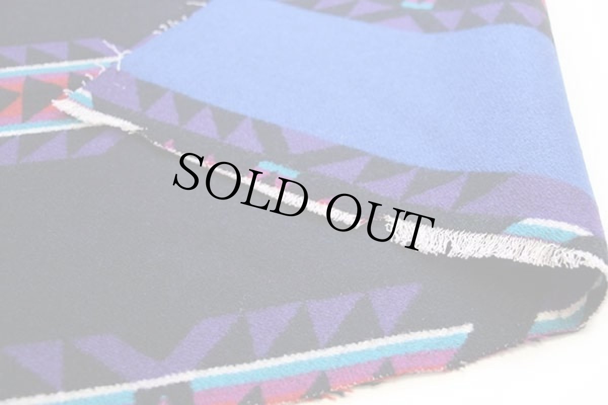 画像5: ネイティブ柄 ウール ブランケット 生地 (5)