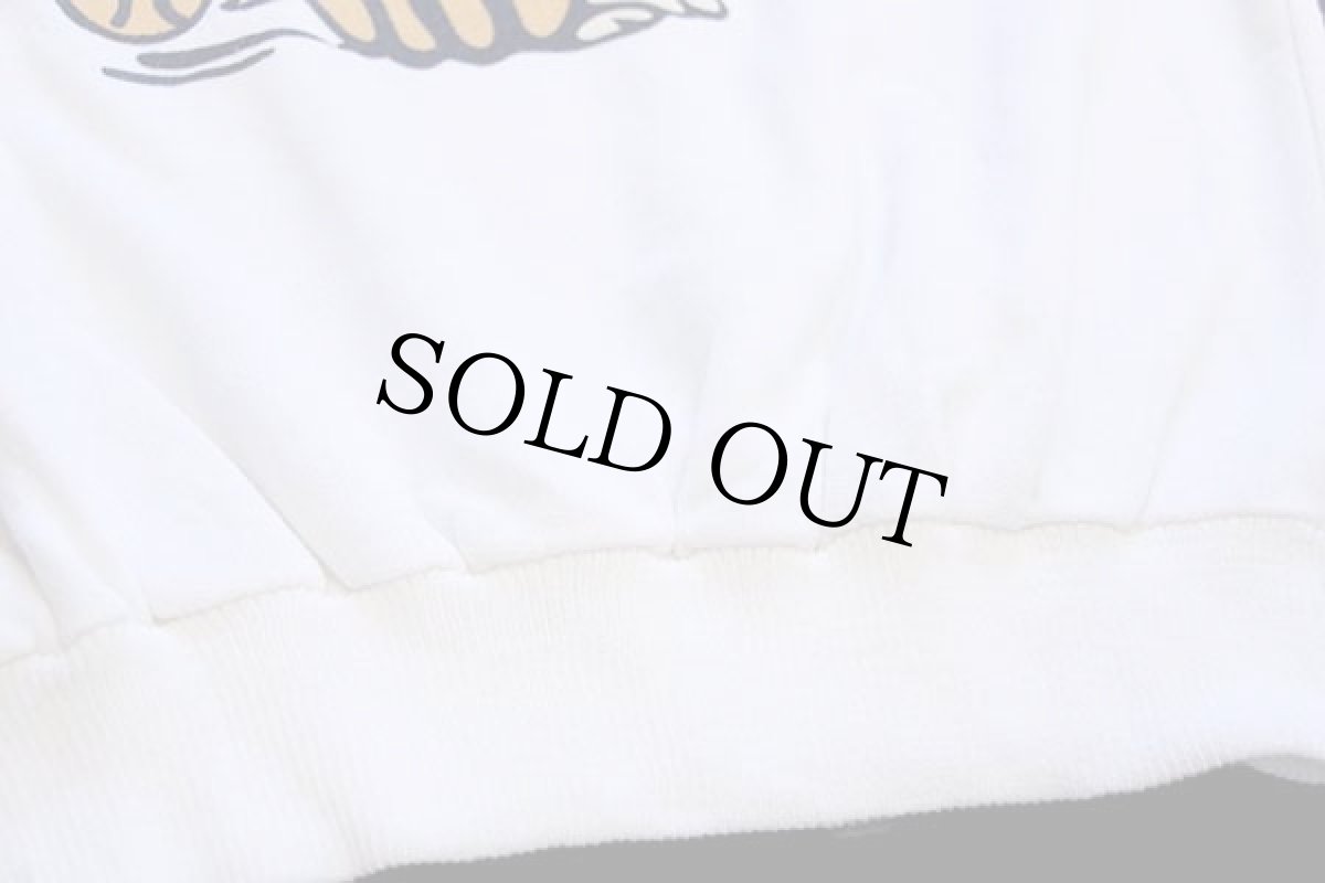 画像4: 80s イタリア製 スヌーピー ウッドストック 発泡プリント スウェット 白 XXL★特大 (4)