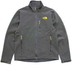 画像1: THE NORTH FACEノースフェイス ストレッチ ソフトシェルジャケット チャコールグレー S (1)