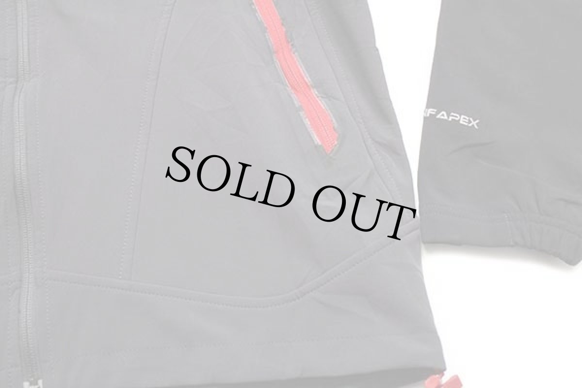 画像6: 00s THE NORTH FACEノースフェイス APEX ツートン 切り替え ストレッチ ソフトシェルジャケット グレー×黒 M (6)