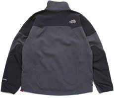 画像2: 00s THE NORTH FACEノースフェイス APEX ツートン 切り替え ストレッチ ソフトシェルジャケット グレー×黒 M (2)
