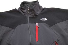 画像3: 00s THE NORTH FACEノースフェイス APEX ツートン 切り替え ストレッチ ソフトシェルジャケット グレー×黒 M (3)