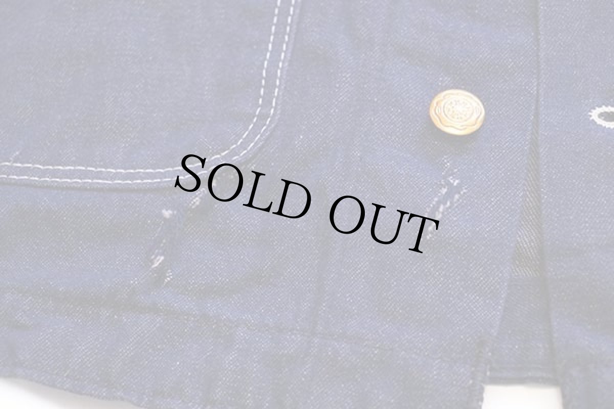 画像7: 70s USA製 Wranglerラングラー バットダイ デニム カバーオール 42 (7)