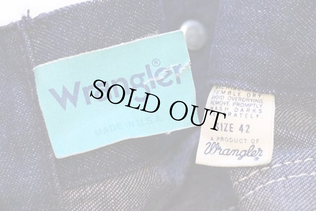 画像4: 70s USA製 Wranglerラングラー バットダイ デニム カバーオール 42 (4)
