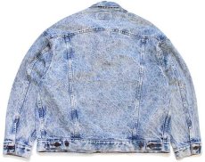 画像2: 80s USA製 Levi'sリーバイス 70507 ケミカルウォッシュ デニムジャケット 4ポケット XL★アシッド (2)