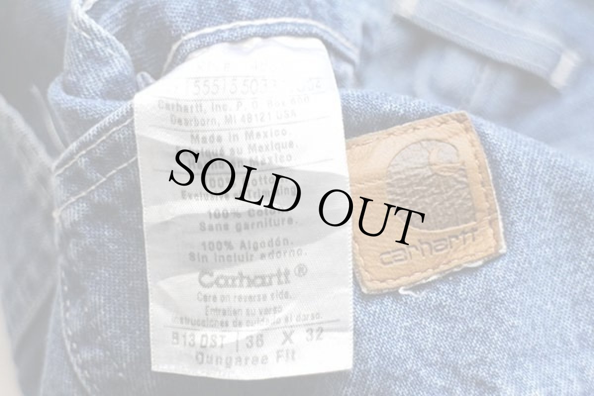 画像6: 00s メキシコ製 carharttカーハート デニム ペインターパンツ w36 L32 (6)