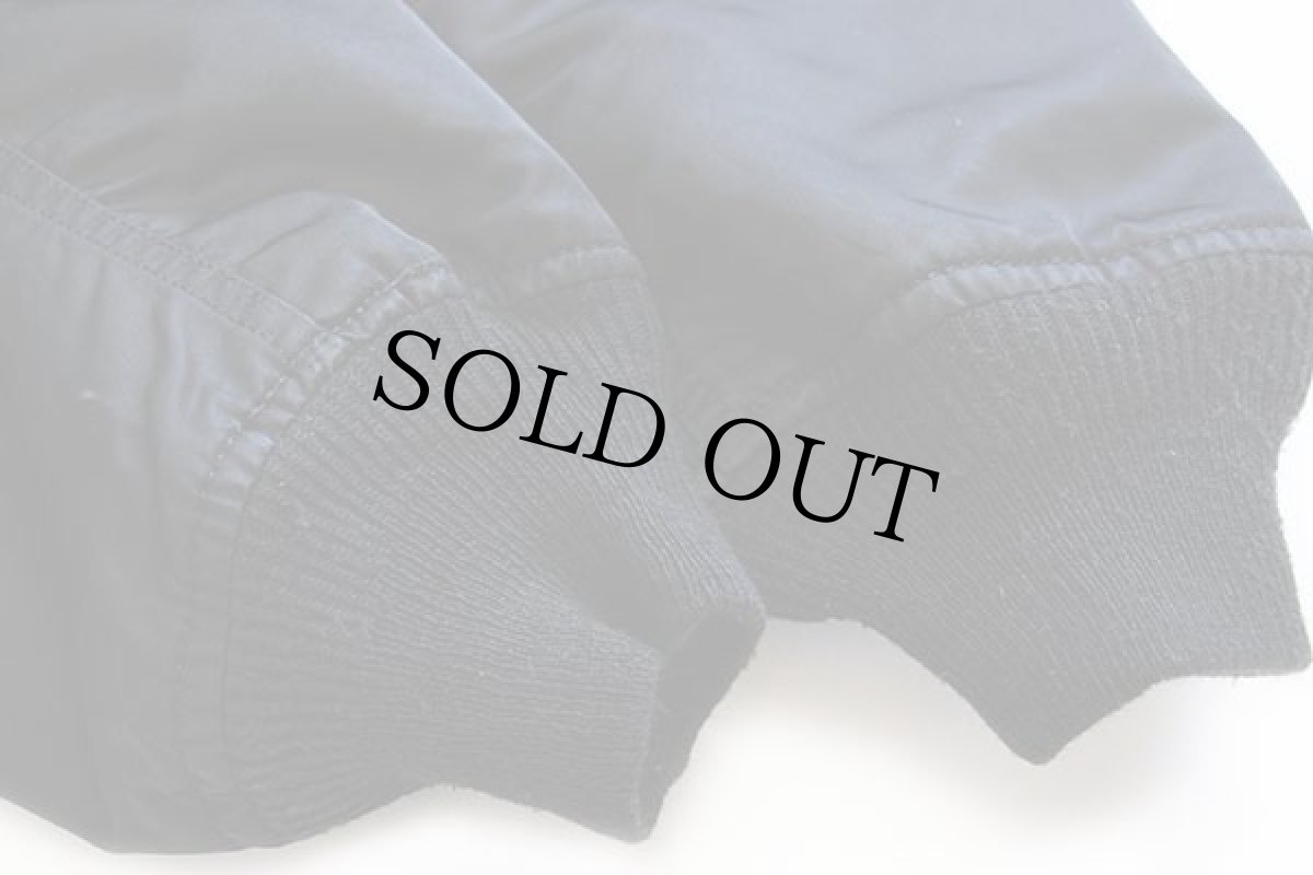 画像7: 90s USA製 ALPHAアルファ MA-1 フライトジャケット 黒 L (7)