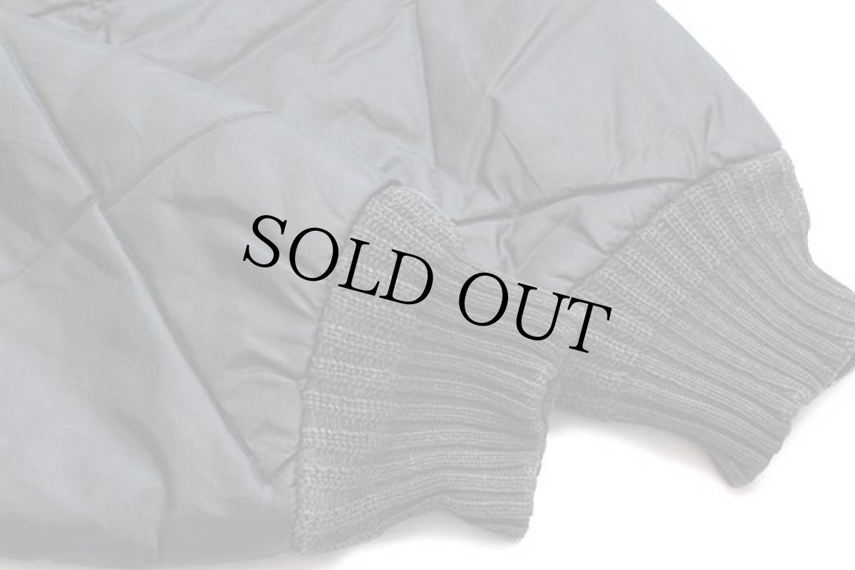 画像8: 60s USA製 BIG SMITHビッグスミス ナイロン キルティングジャケット 黒 M (8)