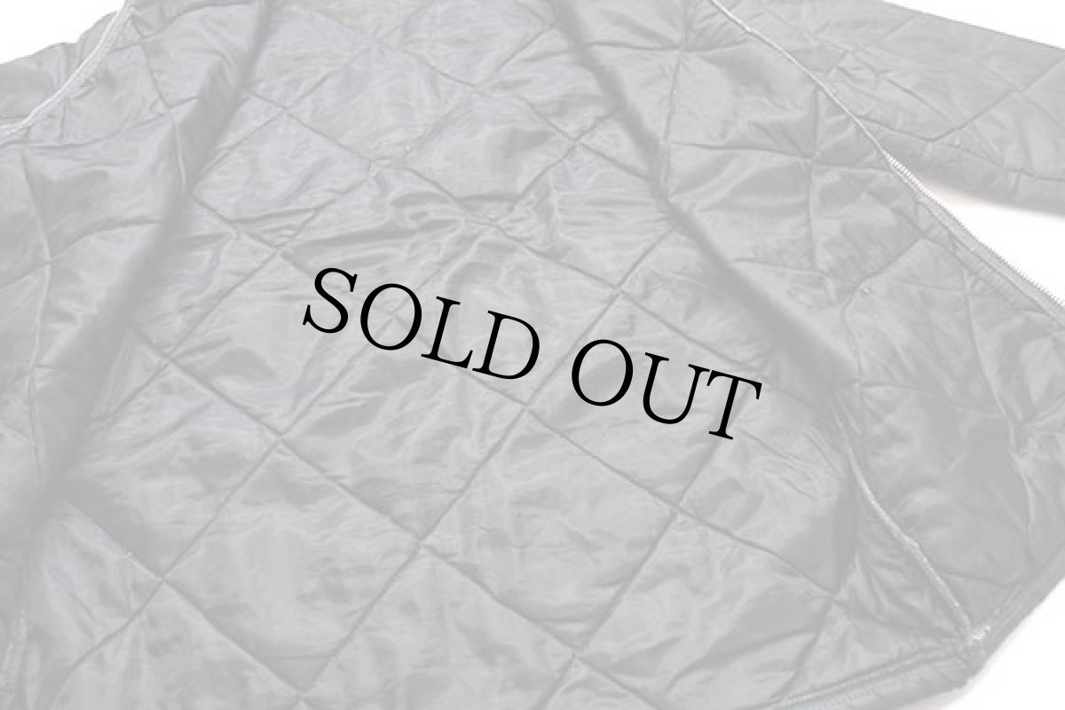 画像6: 60s USA製 BIG SMITHビッグスミス ナイロン キルティングジャケット 黒 M (6)