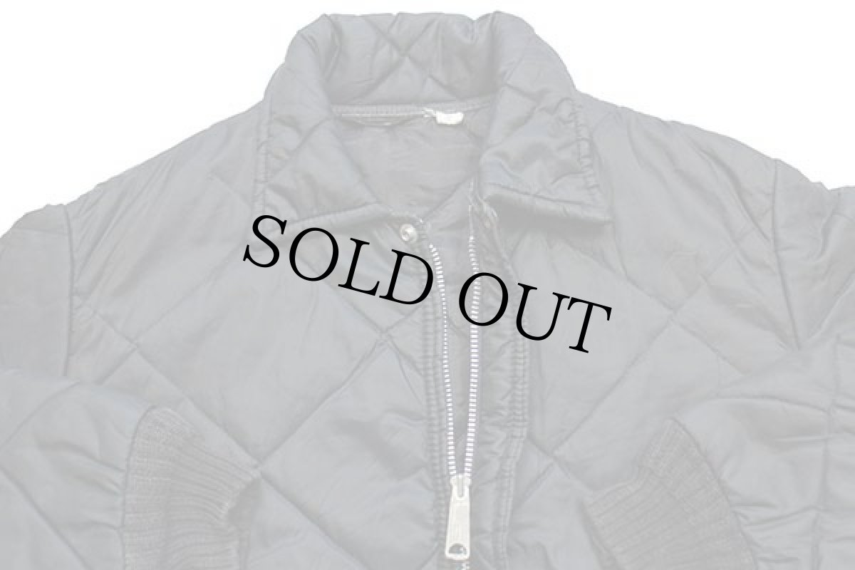 画像3: 60s USA製 BIG SMITHビッグスミス ナイロン キルティングジャケット 黒 M (3)